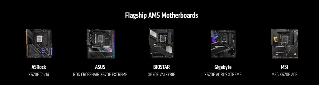 AMD Ryzen 7000 Series AM5 mother boards