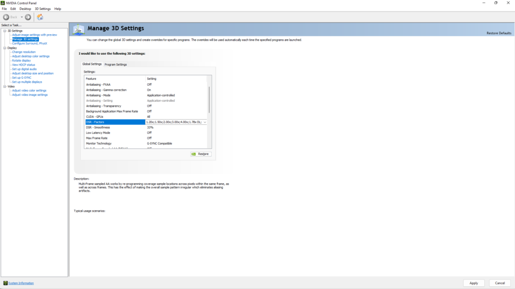 Nvidia-Control-Panel-Turning-on-DSR-1