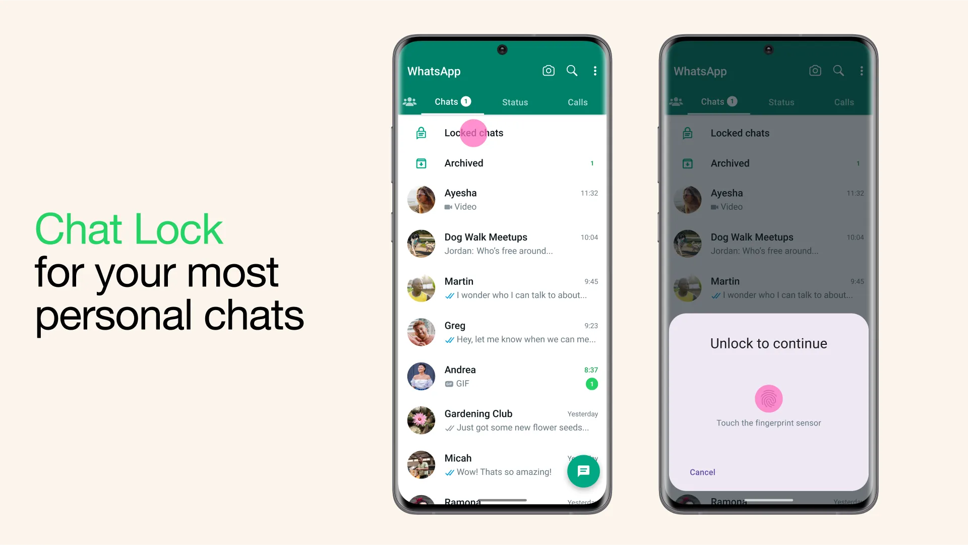 WhatsApp’s new feature “Chat Lock” : Enhances privacy for your chats