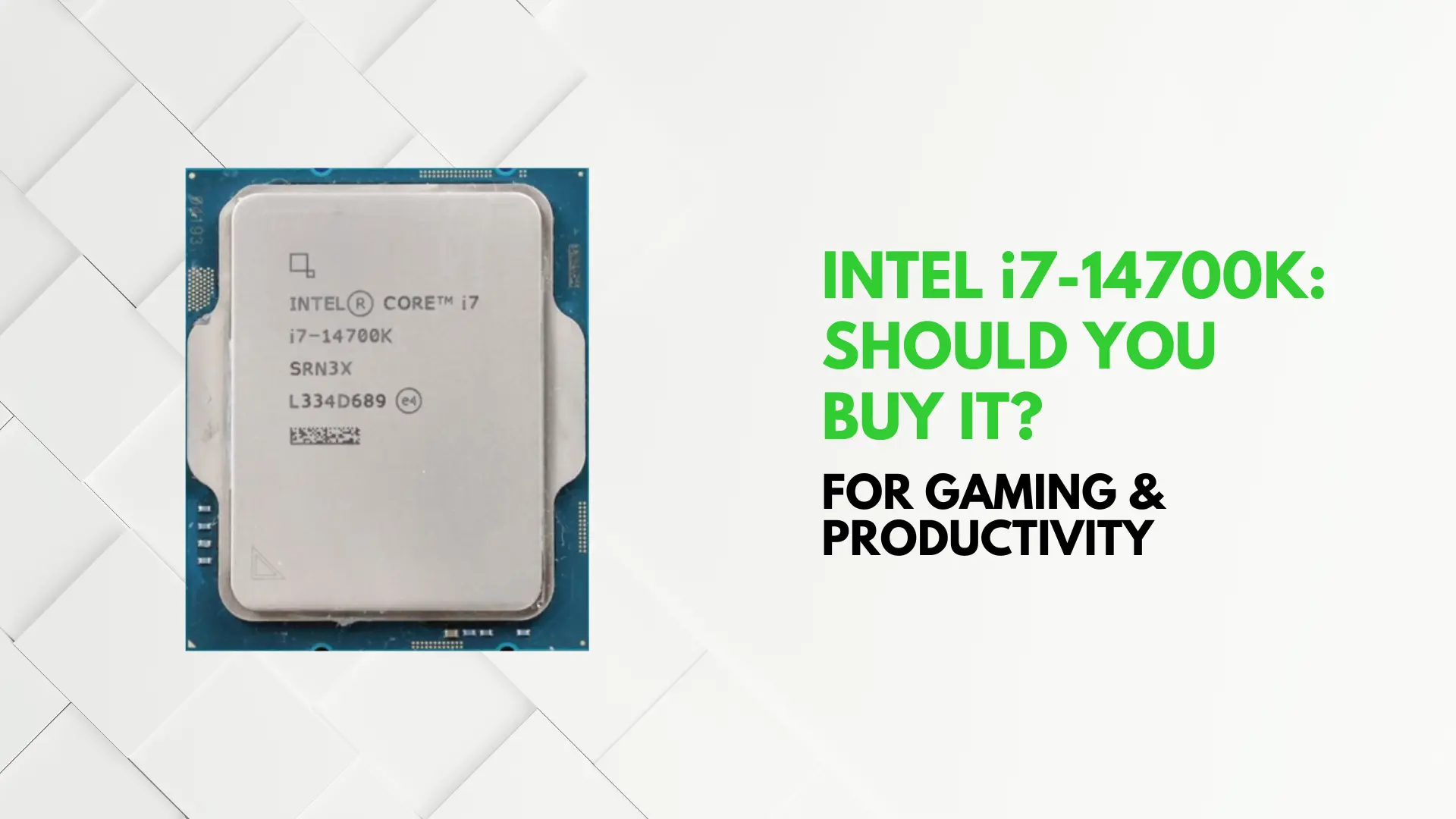 Should You Buy Intel Core i7-14700K? (October 2023)