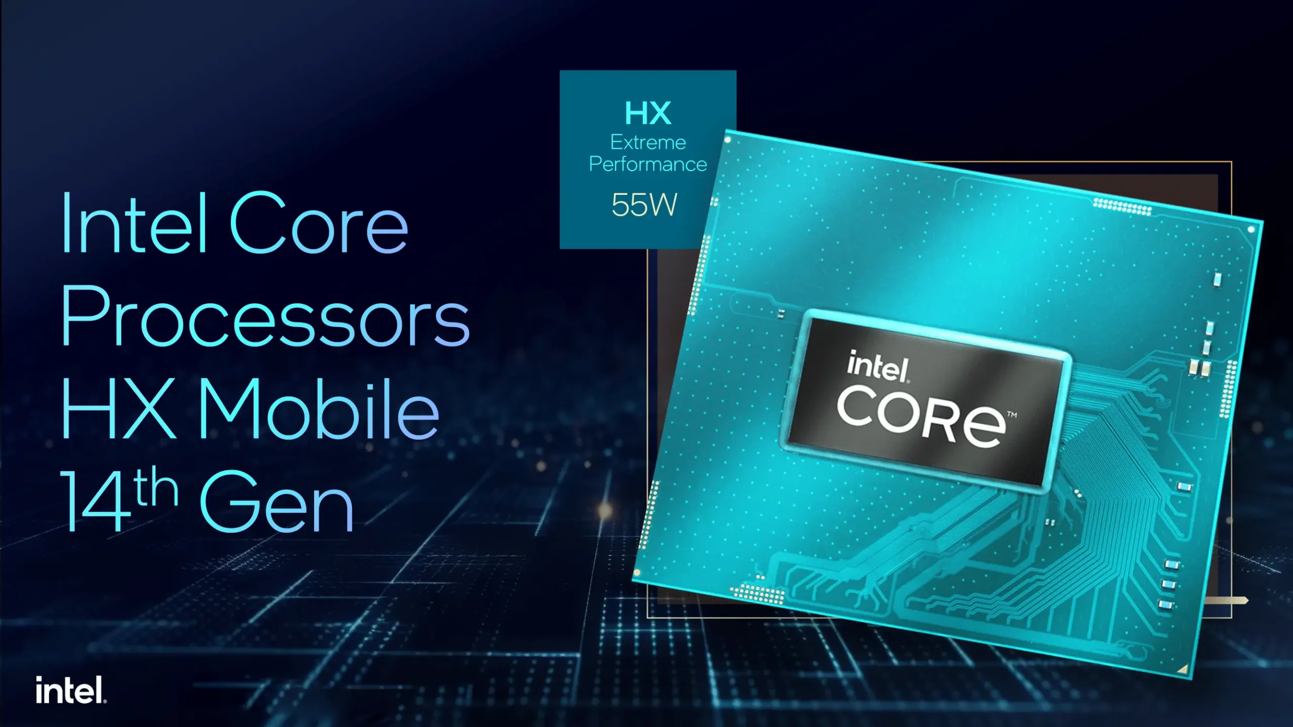 Intel unveils its 14th gen 14th Generation Core HX series processors for mobile devices at CES 2024