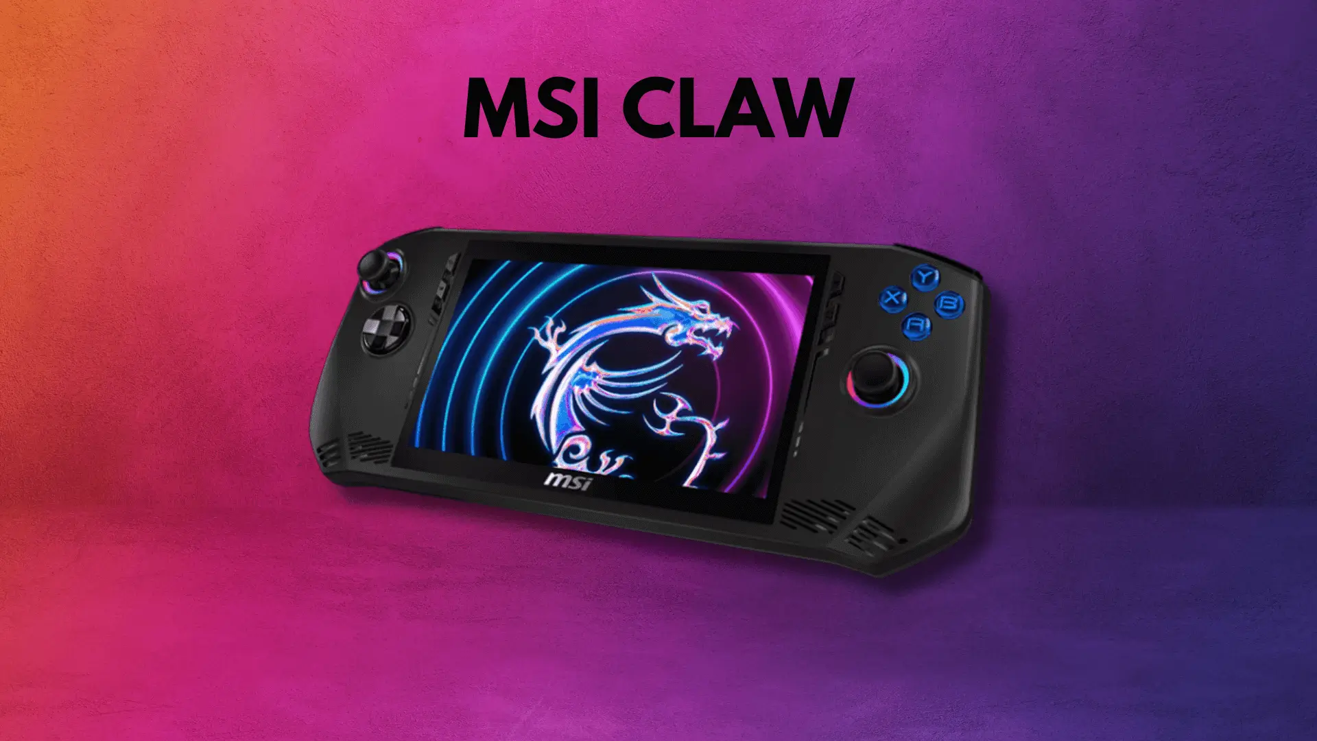 MSI Enters the Handheld Console market with Claw and powered by Intel