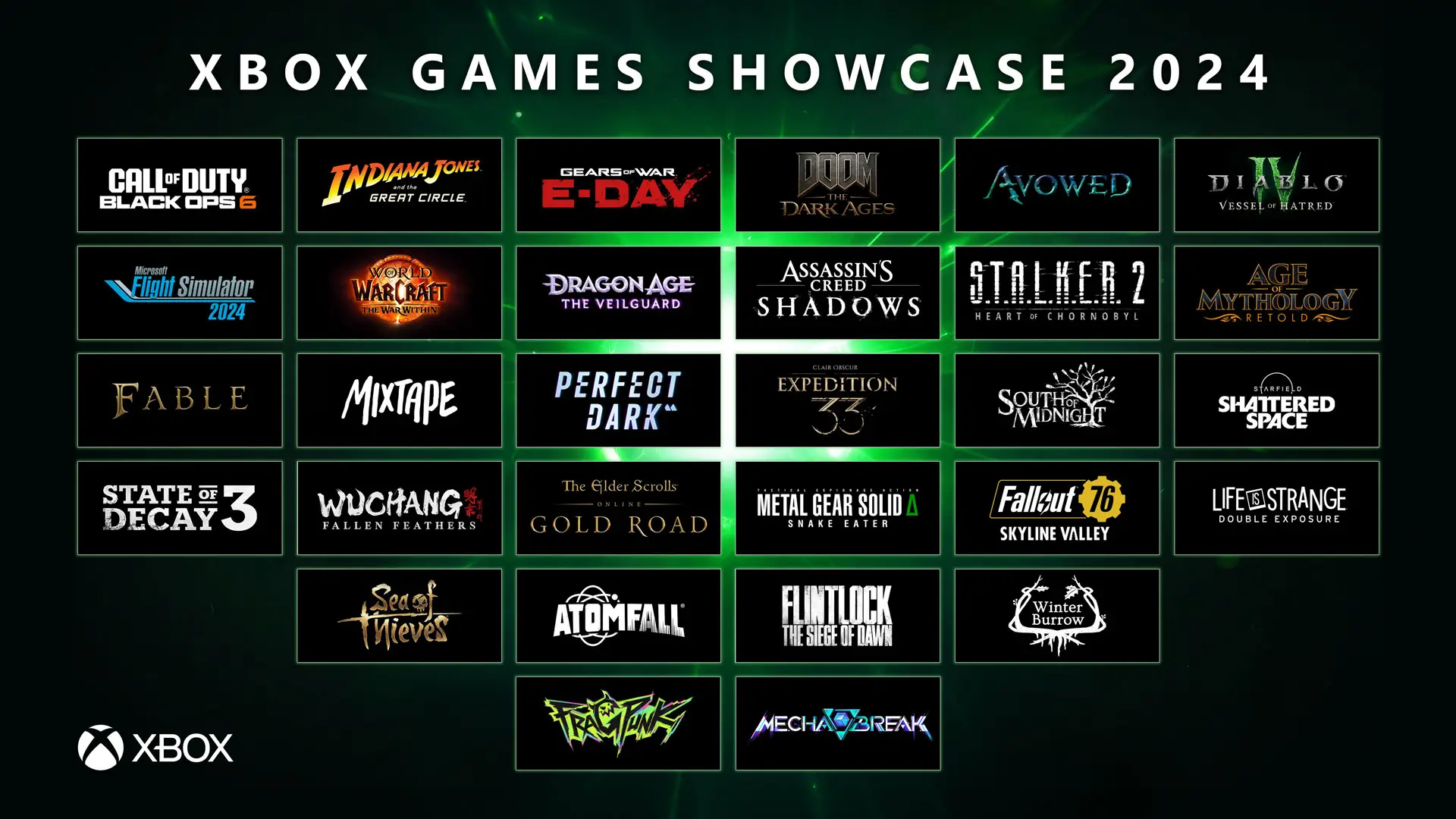 All the Game Trailers and Announcements at Xbox Games Showcase 2024