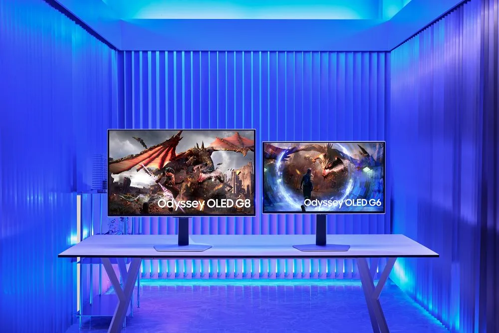 Samsung Reveals New Odyssey OLED Gaming Monitors with LED Burn-in Prevention and AI Upscaling