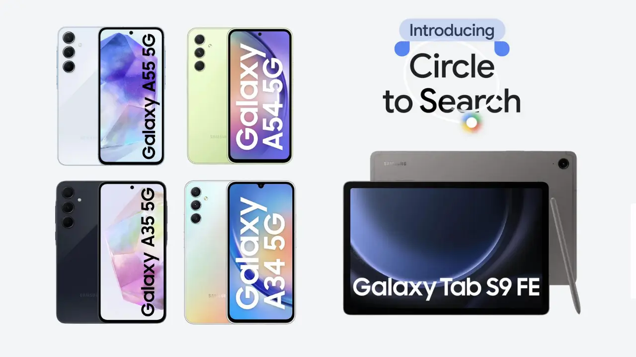 Samsung Expands Popular Circle to Search Feature to Galaxy A Series and Tab S9 FE Lineup